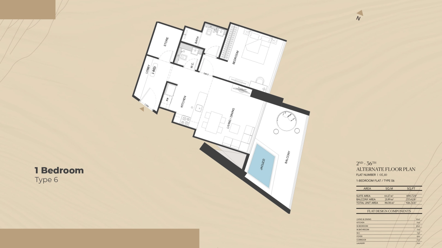 1 BR - Type A